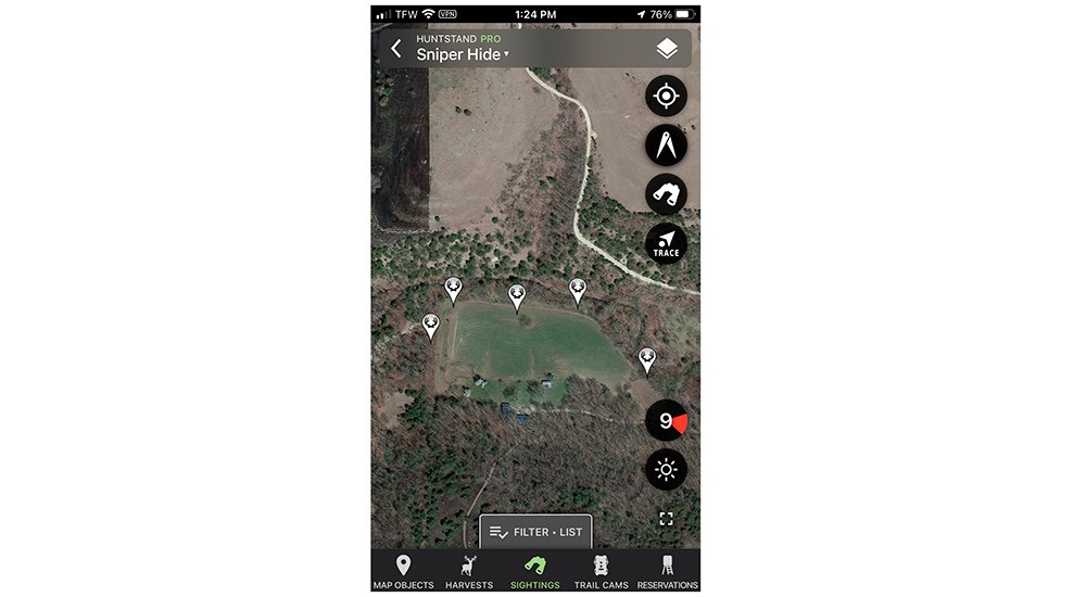 HuntStand hunting app screenshot