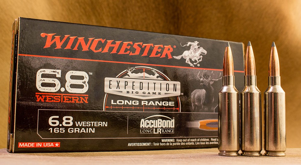 Winchester Expedition Long Range 6.8 Western ammunition.