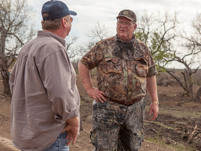 Porter (right) and guide.