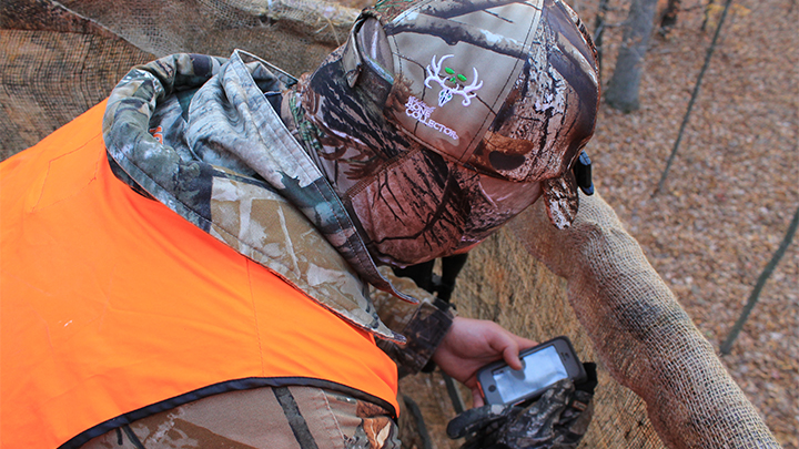 Deer Hunter in Tree Stand