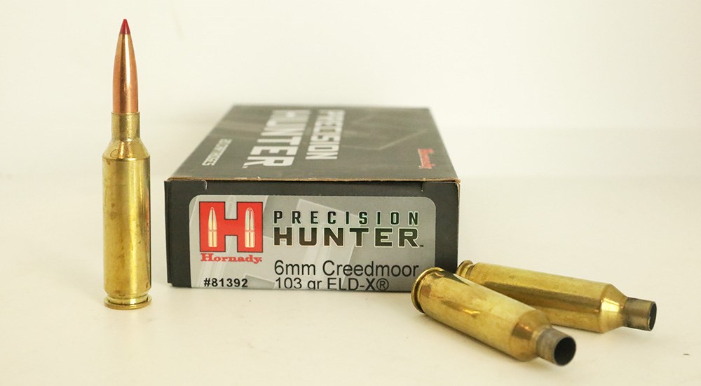 Hornady Precision Hunter 6mm Creedmoor ELD-X ammunition.