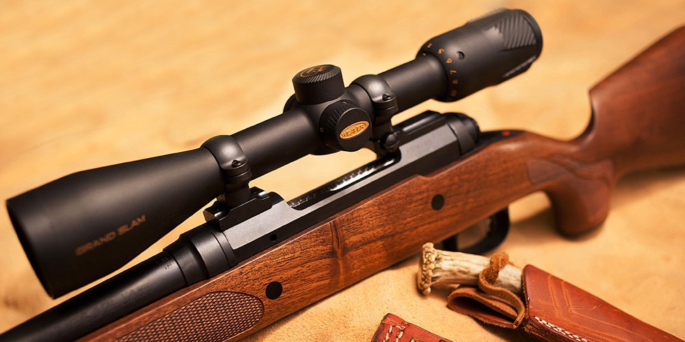 Leupold rifle scope rings and bases mounted on Savage Ladyhunter bolt action rifle.