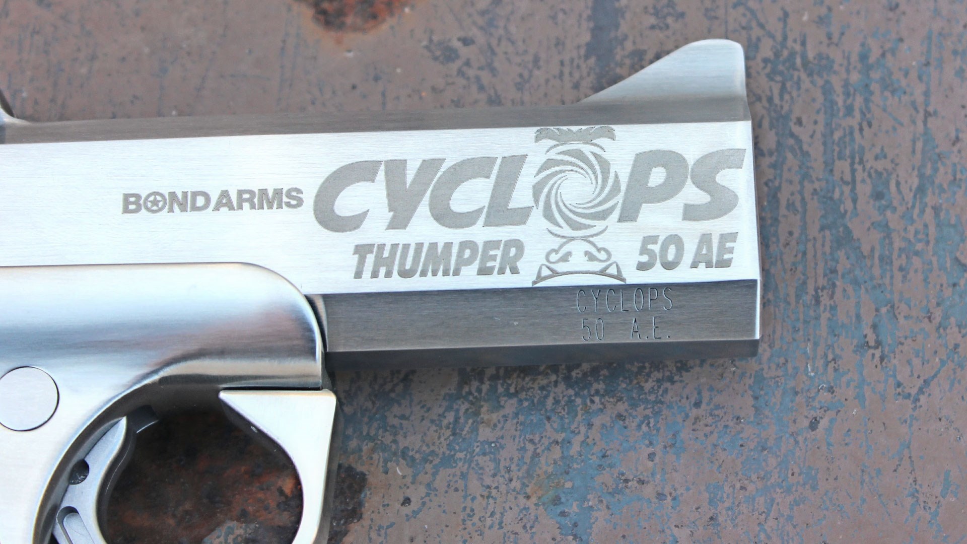 Bond Arms Cyclops Thumper barrel stamp