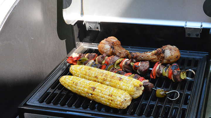 Grilling Corn and Vegetables on Camp Chef Woodwind Grill
