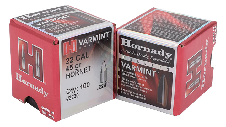 Hornady .22 Hornet 45-grain Spire Point Varmint Ammo