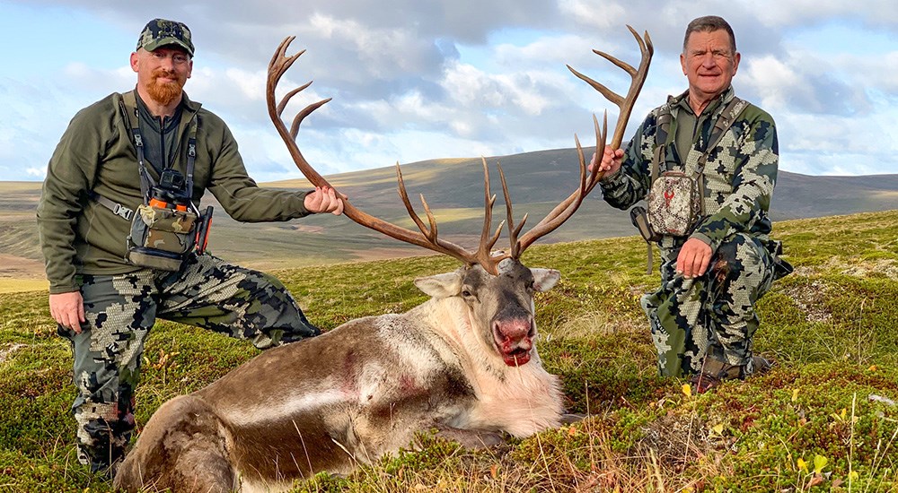 Hunters with trophy kudu in South Africa