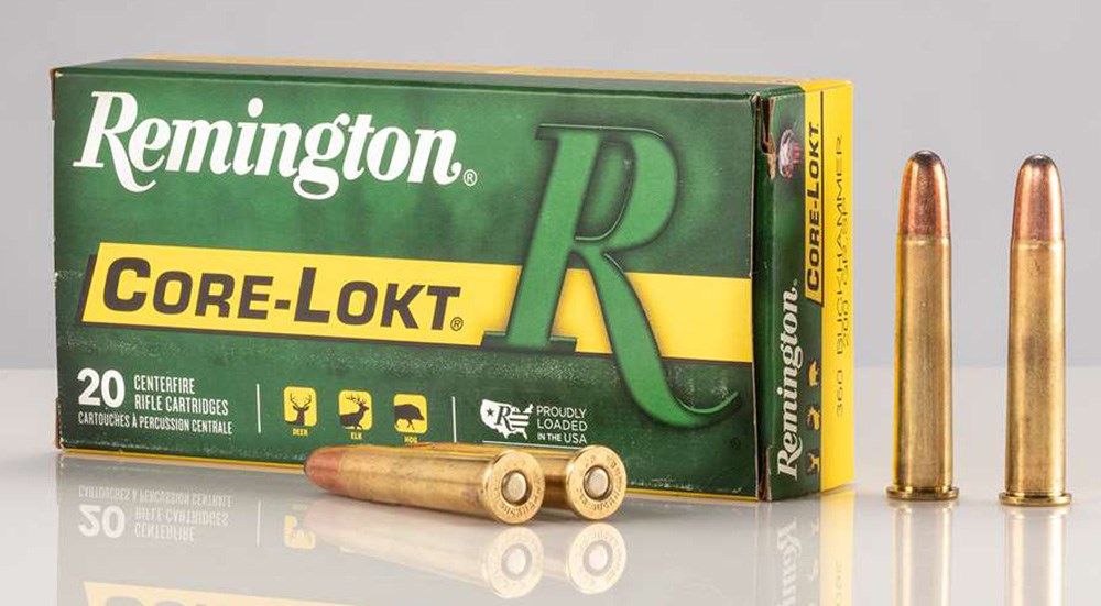 Remington Core-Lokt 360 Buckhammer ammunition.