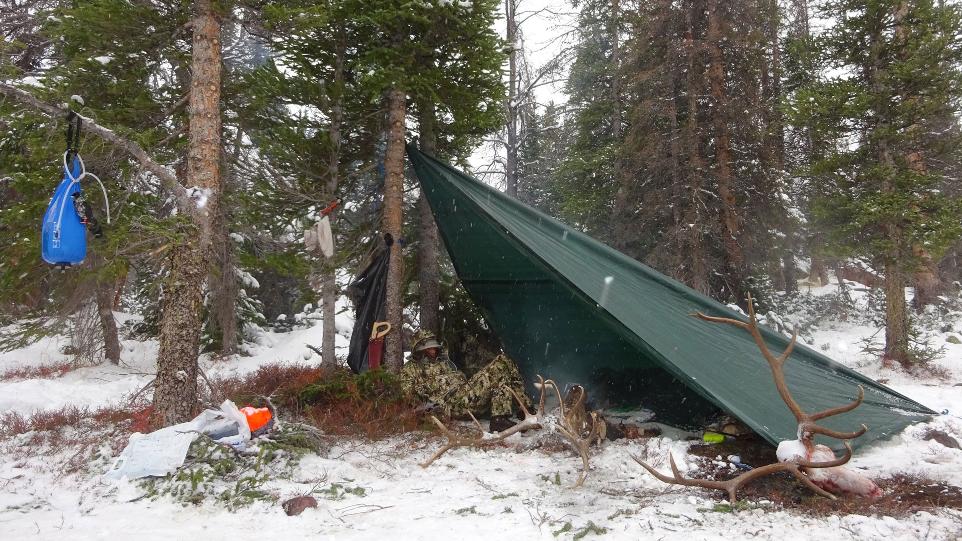 Tarp Shelter in the backcountry