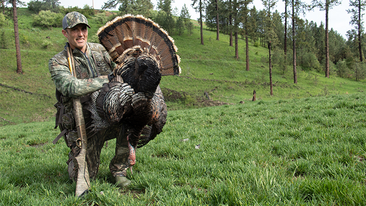 Hunter with Turkey Taken in Idaho
