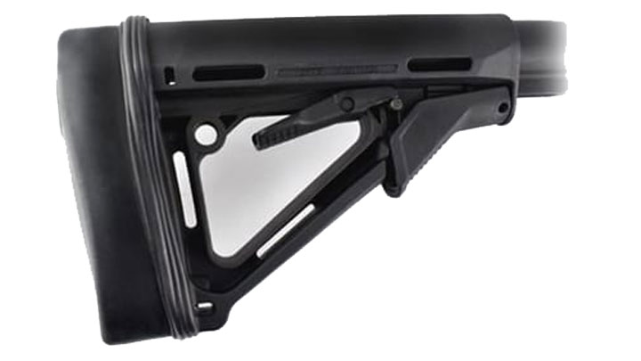FalconStrike Recoil Pad on Adjustable Stock