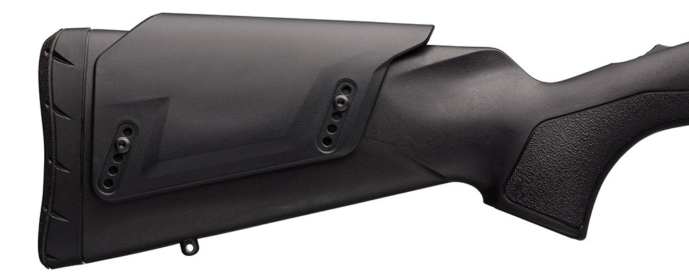 Browning X-Bolt Stalker LR adjustable comb on rifle stock.