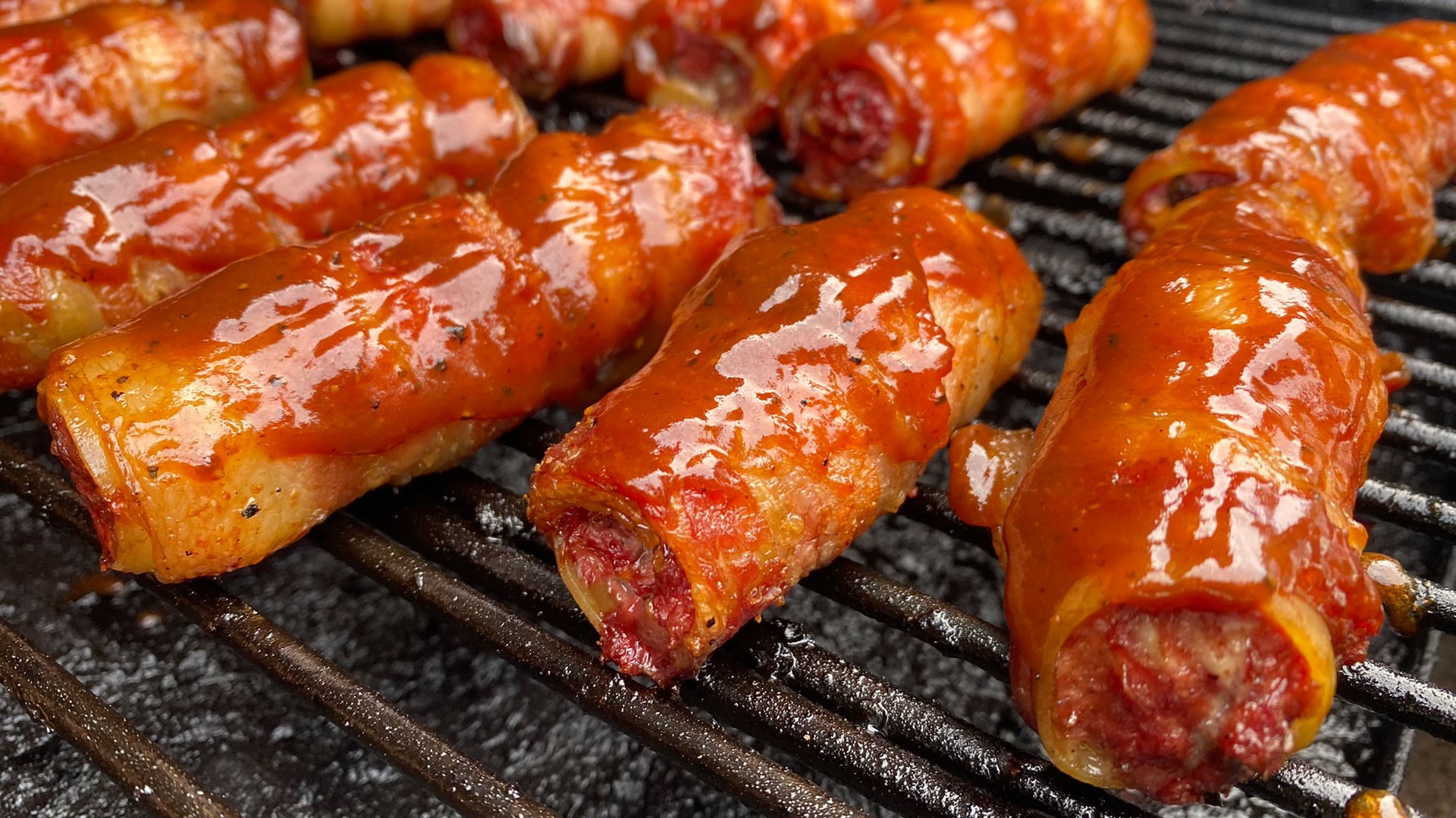 Cannelloni Cooking on the Grill