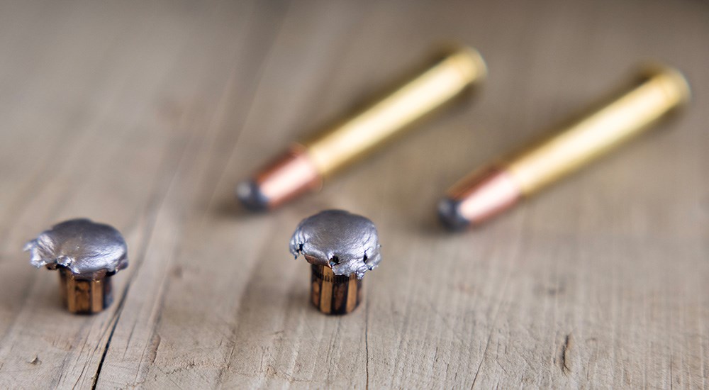 Remington 360 Buckhammer Core-Lokt bullets mushroomed.