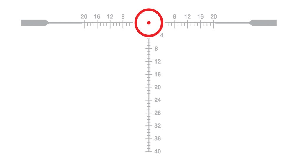 EOTech Vudu first focal plane riflescope MOA reticle.