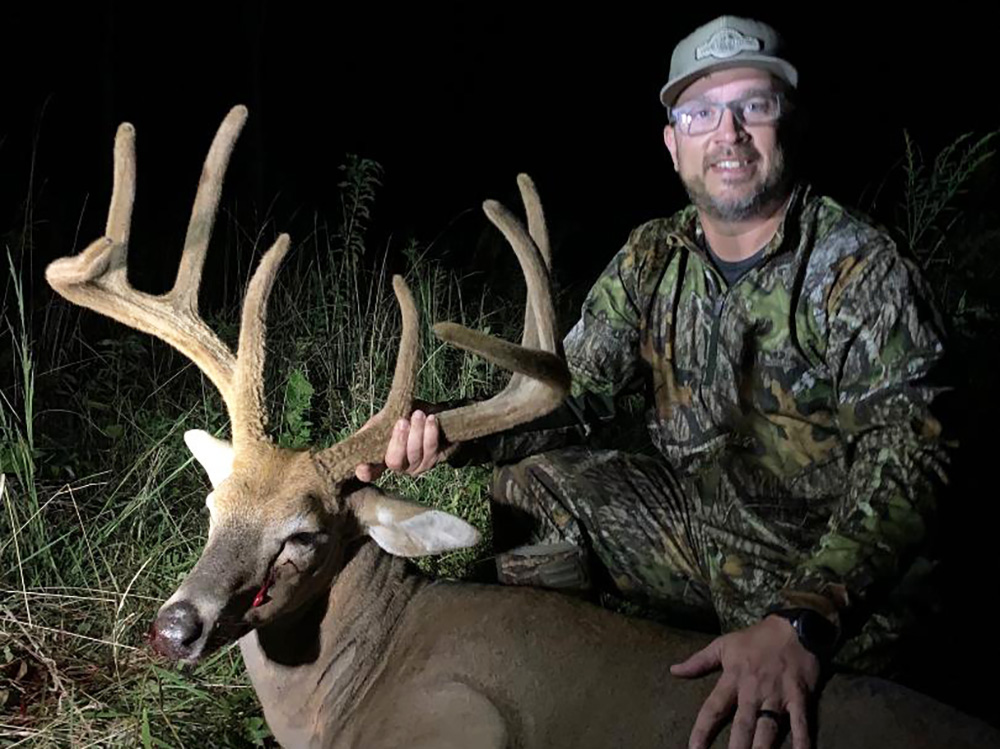 Male hunter with whitetail buck killed in Clinton County, Kentucky.