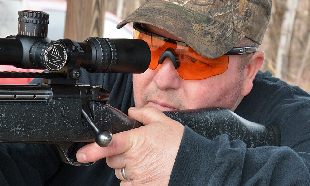 Man Shooting off Benchrest