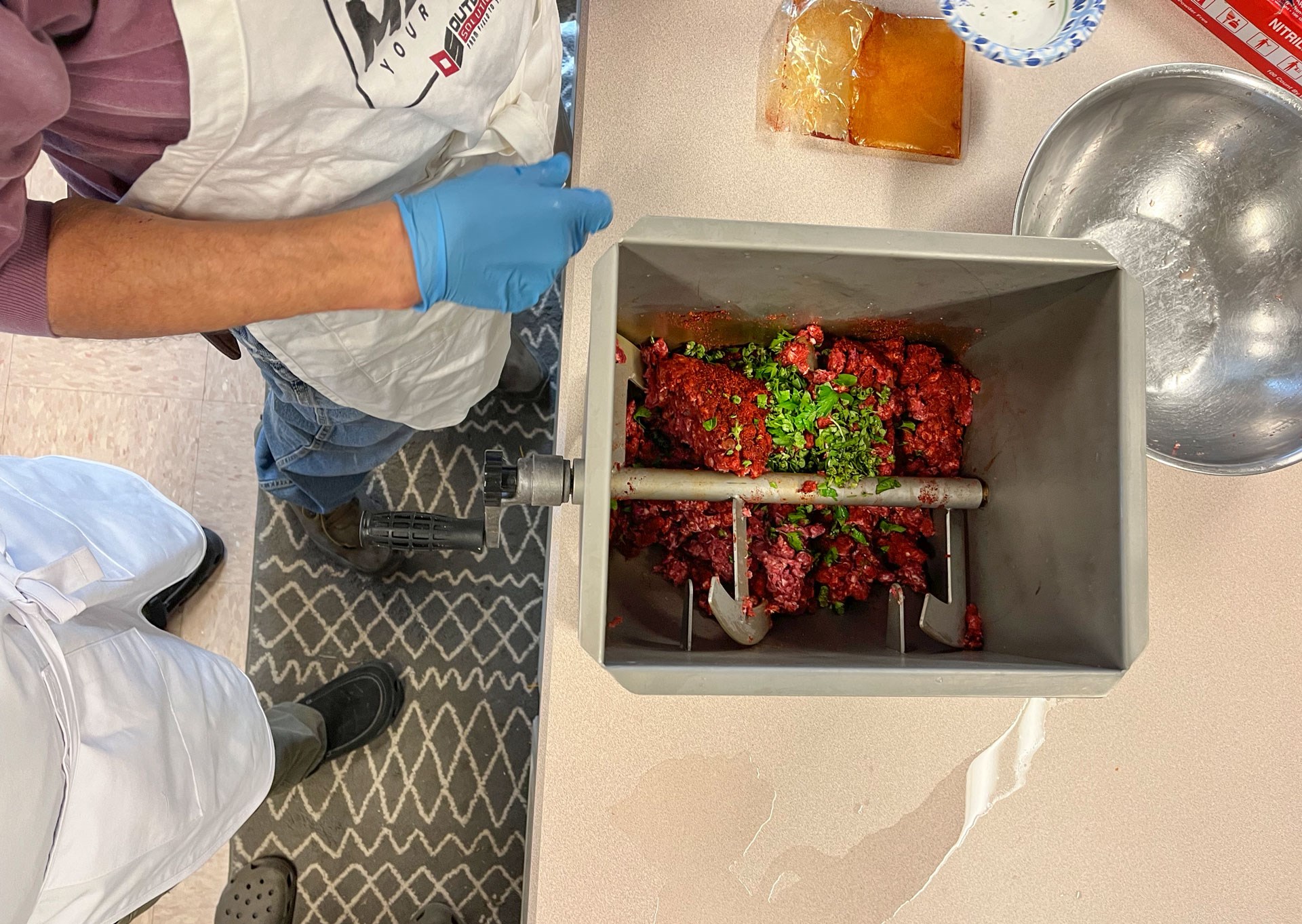 Grinding Meat