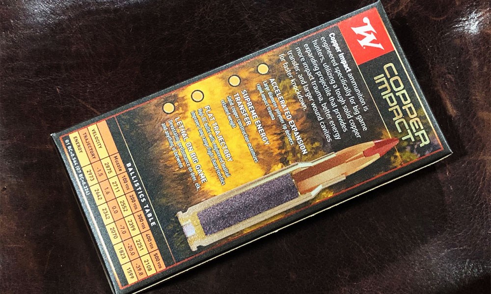 Winchester 6.8 Western Copper Impact Ammunition Box