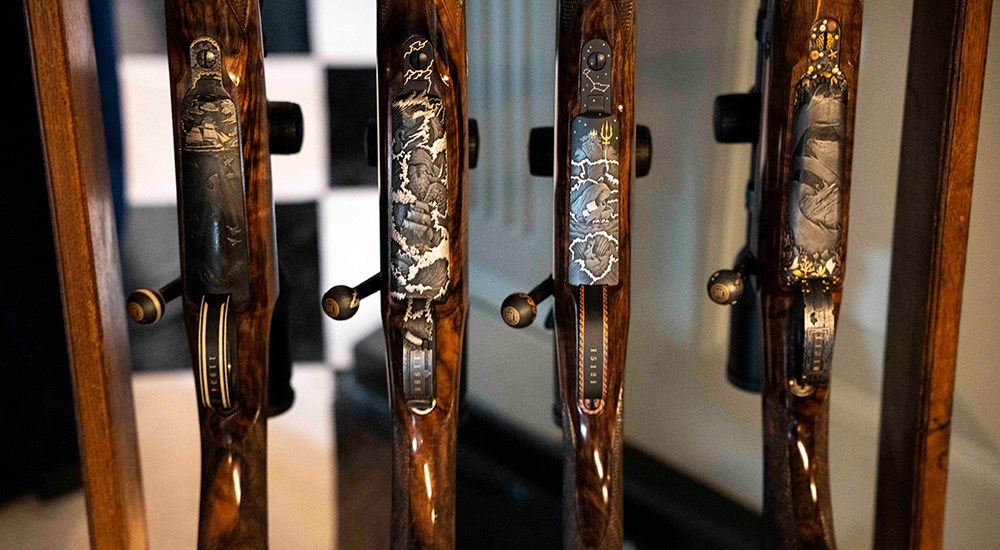 Rigby 250th Anniversary commemorative rifles.