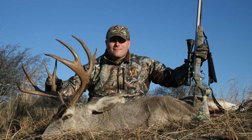 Muzzleloader, Hunter And Buck