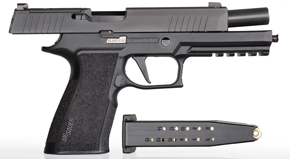 SIG SAUER P320-XTEN semi-automatic 10mm Auto handgun.
