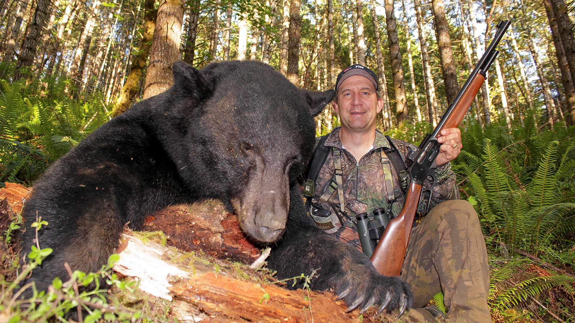 Scott with bear