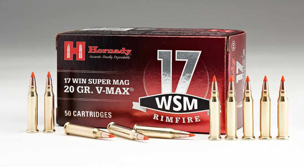 Hornady 20-grain V-Max .17 WSM ammunition.