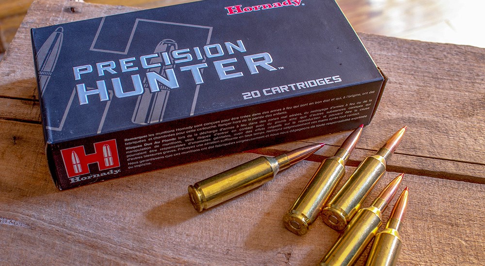 Hornady Precision Hunter 6.5 PRC hunting ammunition.