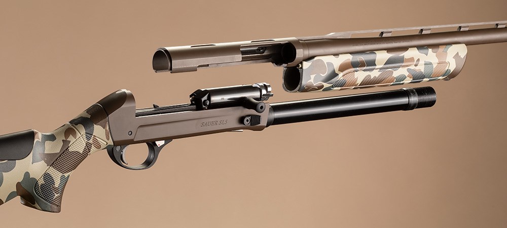 J.P. Sauer & Sohn SL5 Waterfowl shotgun disassembled.