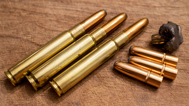 .318 Westley Richards and Recovered 250-grain Woodleigh Weldcore Bullet