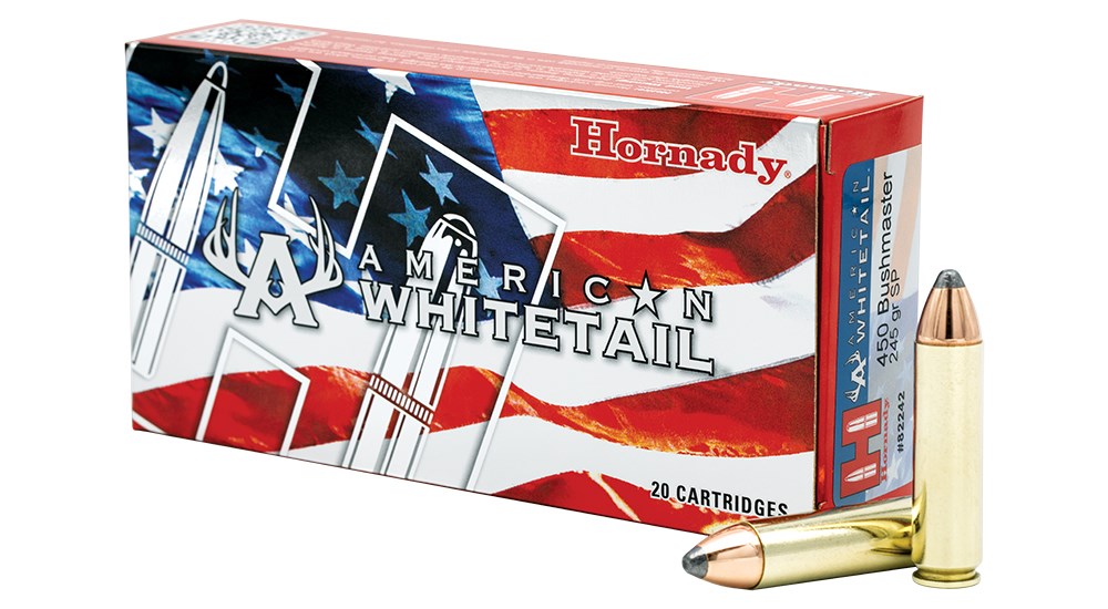 Hornady American Whitetail 450 Bushmaster ammunition.