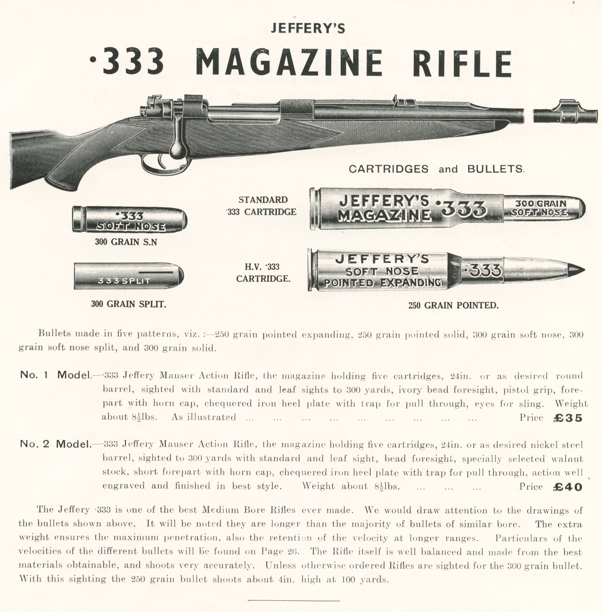 333 Jeffery Repeating rifle