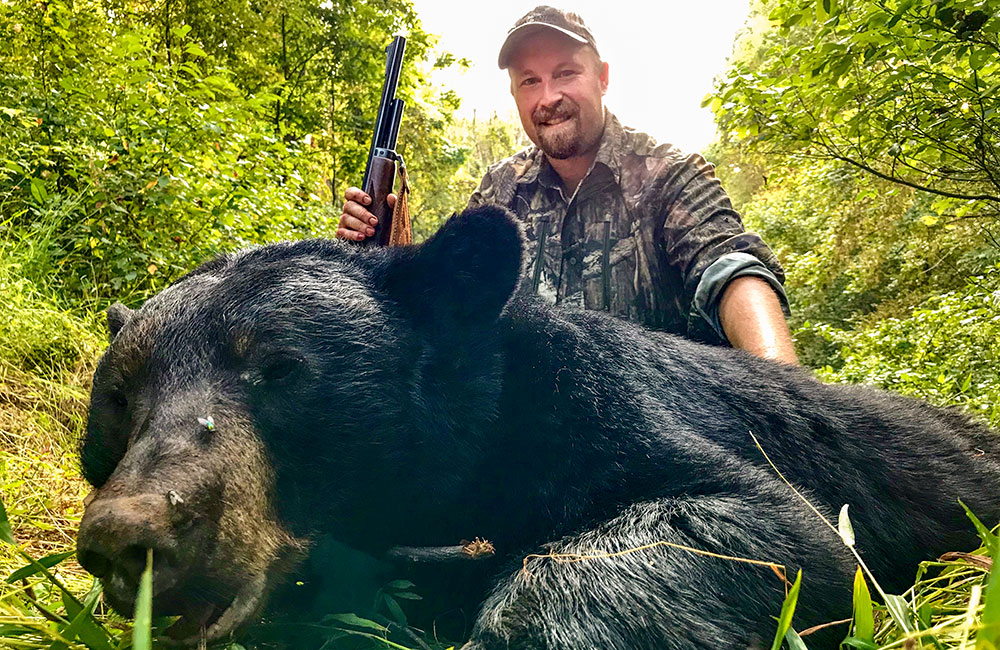 Hunter with Black Bear taken in Virginia