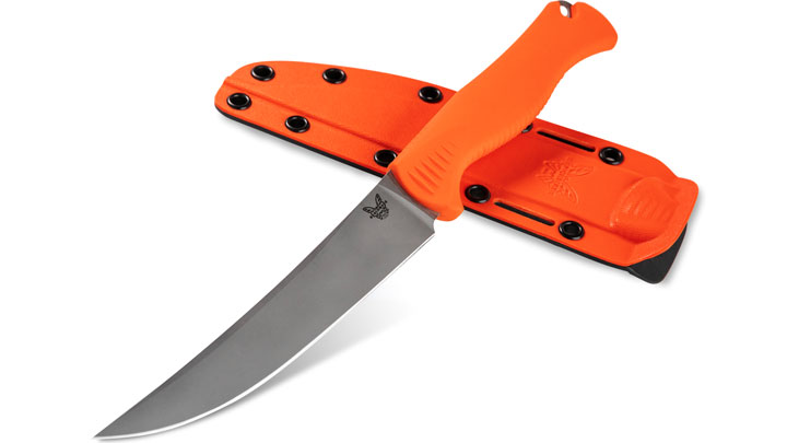 Benchmade 15500 with orange sheath