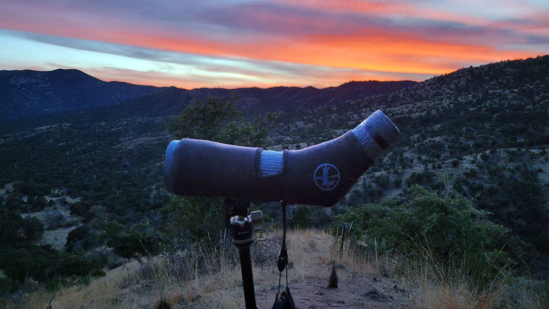 Spotting Scope at sunset