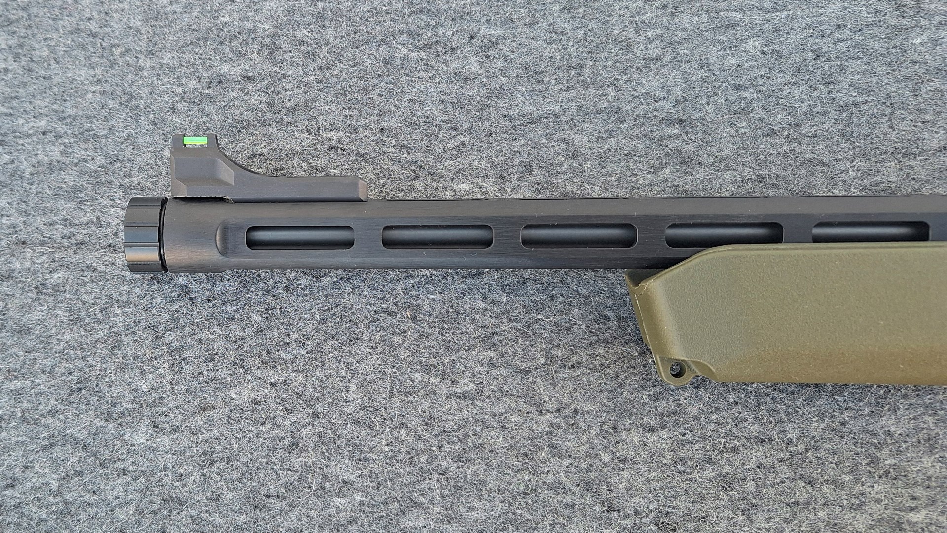 TKX22 Light Rifle slotted piece along muzzle