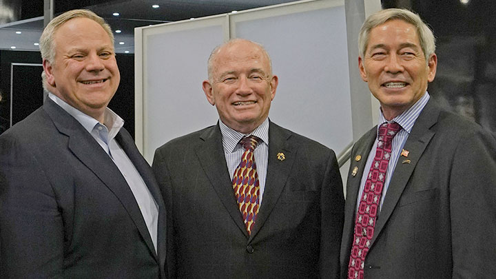 Interior Secretary David Bernhardt with NRA 1st VP Charles Cotton and NRA 2nd VP Willes Lee