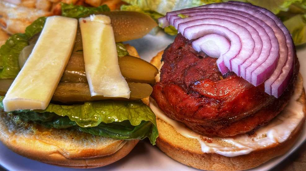 Ledefenson Bacon Rolled Elk Burgers (1)