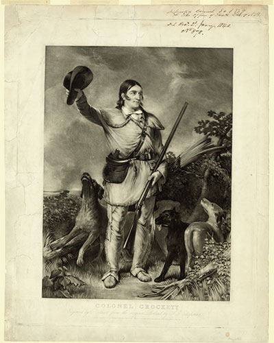 Library of Congress painting of David Crockett