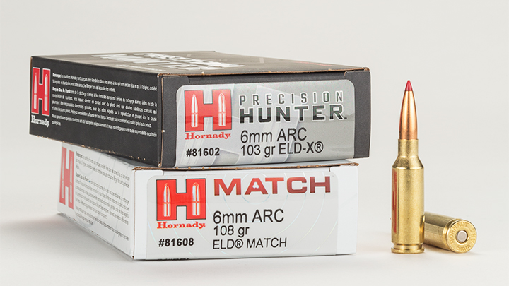 Hornady 6mm ARC Precision Hunter and Match Ammunition