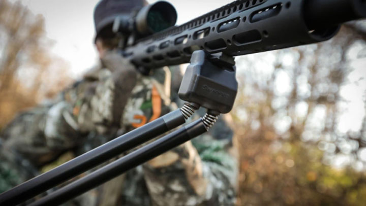 Swagger QD Bipod in use