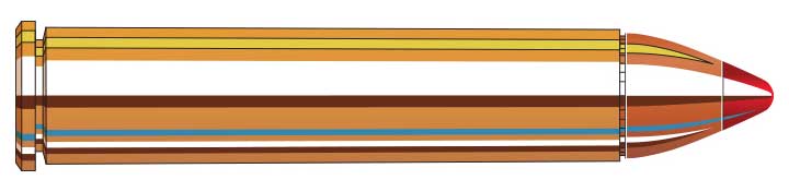 .444 Marlin Hornady 165-grain FTX illustration