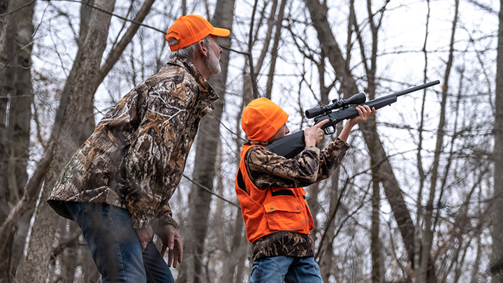 Youth Hunter with Grandfather Hunting Small Game
