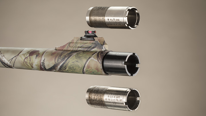 Close Up of Barrel With Two Included Chokes