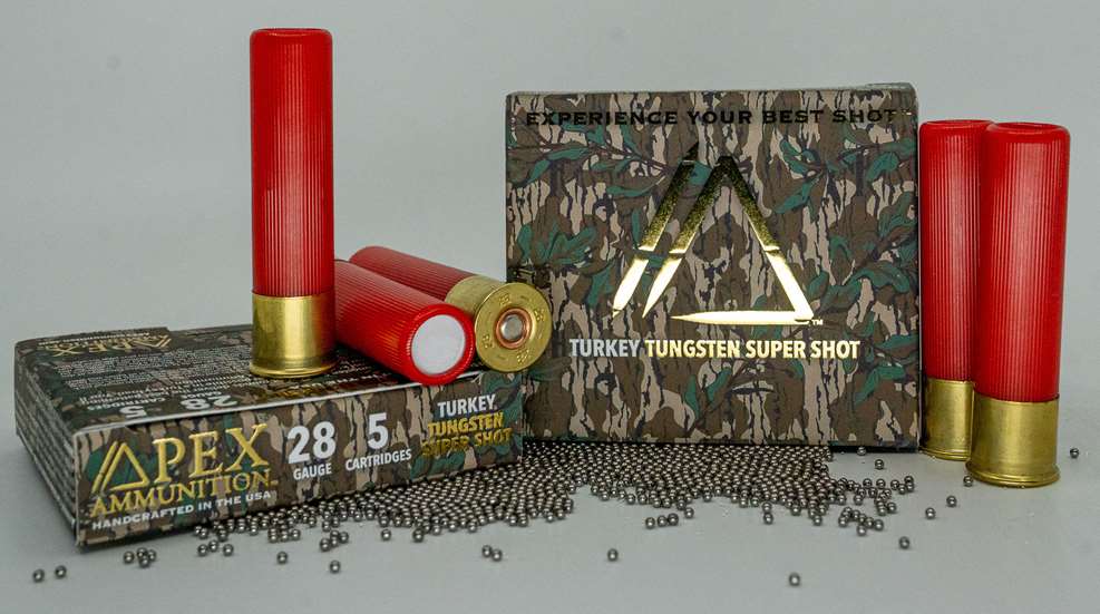 APEX Ammunition 28 Gauge Mossy Oak Green Leaf Turkey TSS LEDE