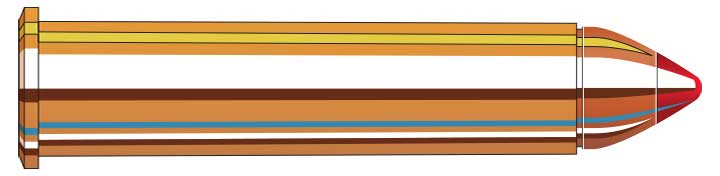 .47-70 Government 250-grain Hornady MonoFlex illustration