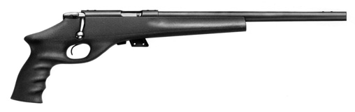 A spinoff of the centerfire XP-100R repeater, the XP-22R Rimfire Pistol was chambered for .22 LR.