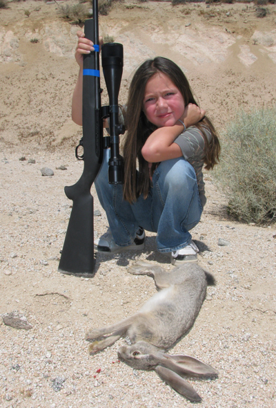 Alyssa with rabbit