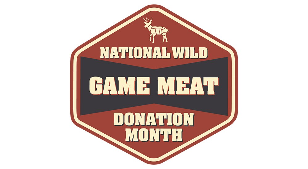 National Wild Game Meat Donation Month logo.