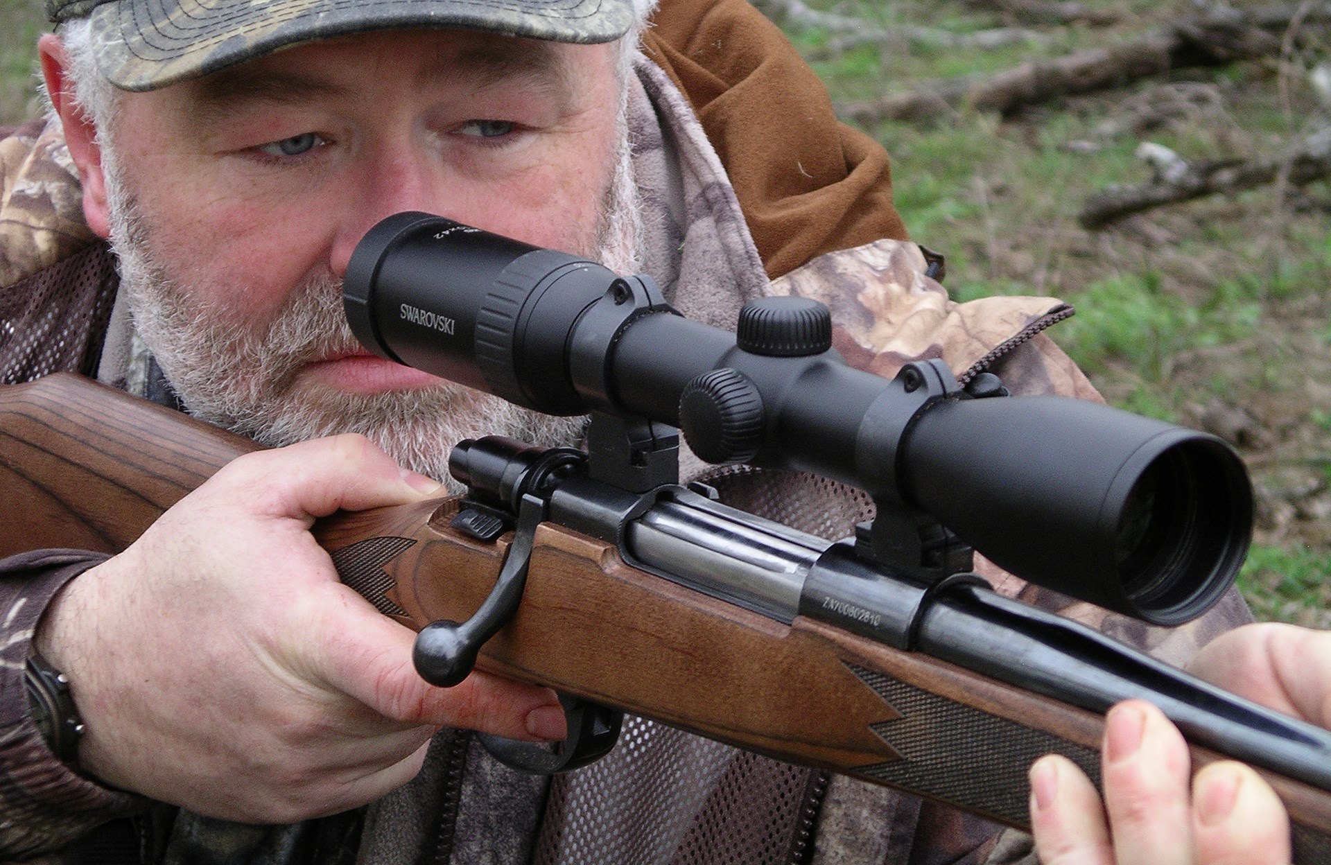 Looking through scope